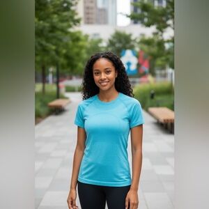 Lululemon- size 6- Swiftly Teal Short Sleeve Top